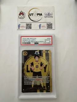 One Piece Monkey D Luffy BVB PSA 10 -no Signed Oda - Image 1