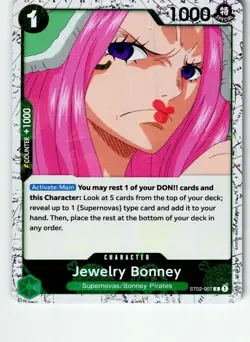 Jewelry Bonney (Pirate Foil) ST02-007 Premium Booster -The Best- Vol. 2 OP LP - Image 1