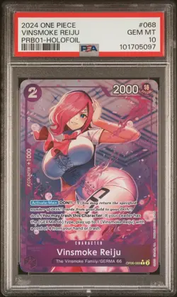 2024 One Piece PRB01 EN #068 Vinsmoke Reiju Holofoil PSA 10 GEM MINT - Image 1