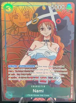 One Piece Paramount War Nami OP02-036 SR Alternate Art English - Image 1