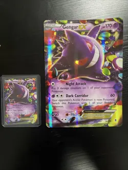 Gengar EX 34/119 Pokemon Card Phantom Forces NM Holo Rare + Jumbo Version - Image 1