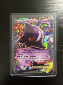 Gengar EX 34/119 Pokemon Card Phantom Forces NM Holo Rare + Jumbo Version - Image 2