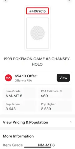 Vintage - 1999 POKEMON BASE SET CARD - CHANSEY #3/102 HOLO - PSA 8 - TAG CGC - Image 4