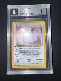 Pokemon Clefairy BGS 9 1 Ed 5/102 Base -no shining Charizard Crystal - Image 2