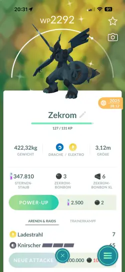 !!!Pokemon GO ✨Shiny Zekrom - Image 1