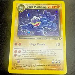 Dark Machamp 10/82 Team Rocket Holo Rare Unlimited ENG 70 HP - Image 1