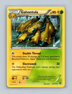 Galvantula 42/114 Rare Steam Siege Pokemon Lightly Played - Image 1