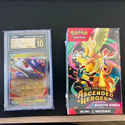 Pokemon Ascended Heroes Booster Bundle Sealed w/ CGC Pristine Mega Latias EX 11 - Image 1