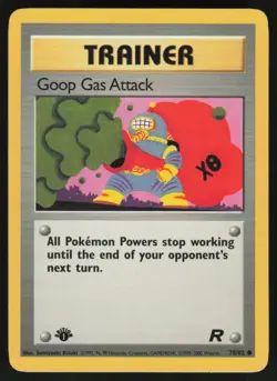 Goop Gas Attack 78/82 Common Team Rocket Pokemon 1st Edition LP - Image 1