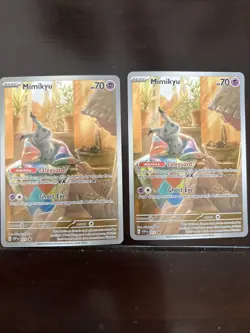 Mimikyu Paldean Fates Promo SVP EN 075 ETB Pokemon Card TCG 2024 - Image 2