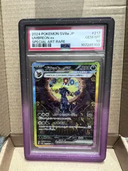 2024 Pokemon SV8a JP Terastrial Festival Umbreon EX 217 Special Art Rare PSA 10 - Image 1
