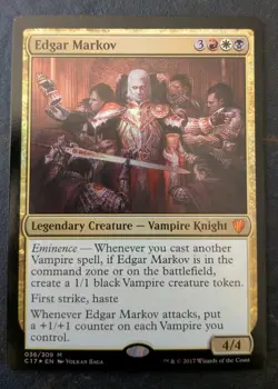 MTG Edgar Markov C17 036/309 Foil Mythic NM Card - Image 1