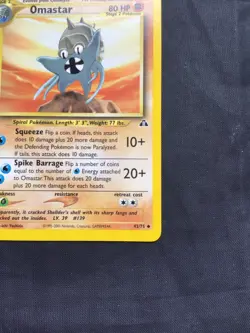 Pokemon Cards: Neo Discovery 1st Edition Uncommon: Omastar 43/75 - Image 4