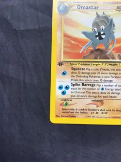 Pokemon Cards: Neo Discovery 1st Edition Uncommon: Omastar 43/75 - Image 5