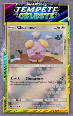 Chuchmur Reverse - SL07:Tempete Celeste - 117/168 -Carte Pokemon Neuve Francaise - Image 1