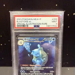 BLASTOISE EX 151 ITA PSA 9 POKEMON MINT GRADATA MEW 200/165 ITALIANO SAR 2023 - Image 2