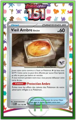 Vieil Ambre - EV3.5:151 - 154/165 - Carte Pokemon Francaise - Image 1
