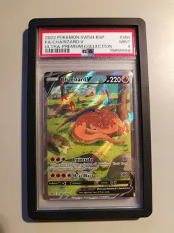 Charizard v Alternate Art Promo SWSH260 - Pokemon PSA9 - Image 1