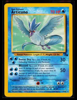 1999 Pokemon TCG Articuno (17) Fossil #17/62 - Image 1