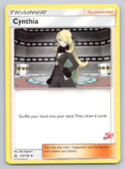 Pokemon Cynthia (#50 Charizard Stamped) Battle Academy BTA P 119/156 NM - Image 1