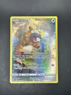 Bidoof GG29/GG70 Holo Crown Zenith Galarian Gallery Pokemon NM EN - Image 1