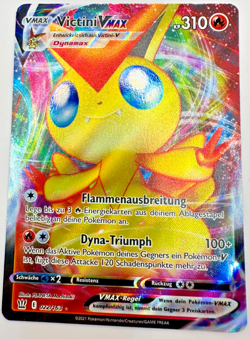 Pokemon Karte TCG Victini VMAX 022/163 Kampfstile Holo Rare Fullart Deutsch NM - Image 1