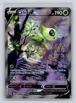 Celebi V 245/264 Ultra Rare Fusion Strike Pokemon Holo Near Mint - Image 2