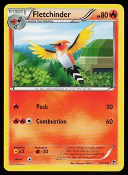 Fletchinder 9/119 Uncommon Phantom Forces Pokemon Near Mint - Image 1
