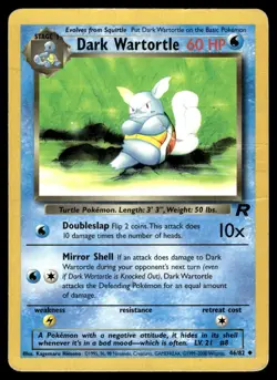 DARK WARTORTLE - 46/82 Uncommon Team Rocket Pokemon Unlimited HP - Image 1