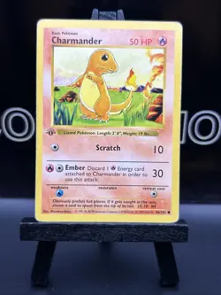CHARMANDER Pokemon Card - WOTC 1st Edition Base Set Shadowless 46/102 Regular MP - Image 2