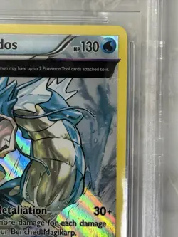 2015 Pokemon XY Ancient Origins Gyarados Double Holo #21/98 BGS 8 NM-MT - Image 4