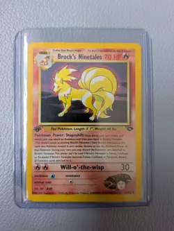 Brock's Ninetales 3/132 Gym Challenge 1st Edition - Image 1