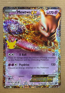 Pokemon Mewtwo EX 54/99 Celebrations 25th Anniversary TCG Card Near Mint - Image 1