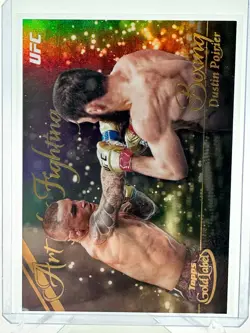 2024 Topps Gold Label UFC Dustin Poirier Art of Fighting SSP Case Hit #AOF-13 - Image 1