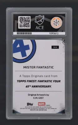 2026 Topps Finest Fantastic Four Original Art Mister Fantastic ACE 10 Gem Mint - Image 2