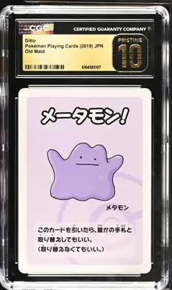 Ditto Old Maid Pokemon Playing Cards Jpn CGC 10 Pristine - Image 1