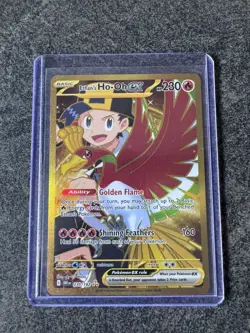 Pokemon Card Ethan's Ho-Oh Ex 239/182 Destined Rivals Gold Hyper Rare NM - Image 1