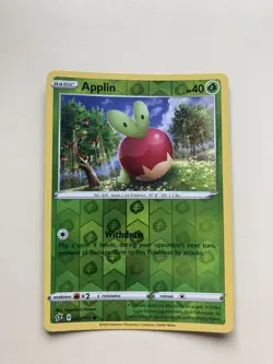 Applin 021/192 - Reverse Holo - Rebel Clash Pokemon Card - Image 1