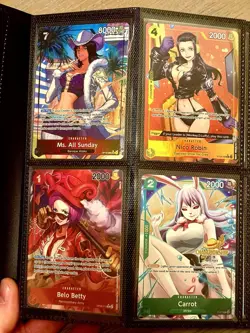 One Piece Binder Collection Lot 160 Cards Alt Art SR R P AA Mixed Sets O G2U - Image 1