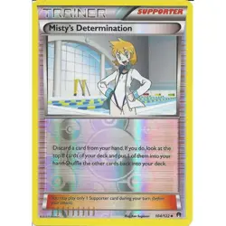Misty's Determination Reverse Holo + Non Holo x2 104/122 BREAKpoint Card NM - Image 1