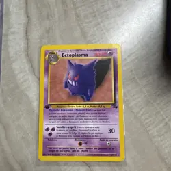 Ectoplasma 20/62 Fossil Non-Holo Rare French 1st Edition Gengar Card - Image 1
