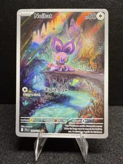 Pokemon Noibat 169/159 Sv09: Journey Together Holo Illustration Rare Basic 60 HP - Image 1