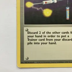 Item Finder 74/102 Rare Base Set Unlimited WOTC Pokemon TCG - Damaged Card Back - Image 4