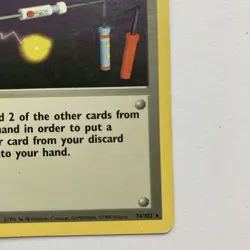 Item Finder 74/102 Rare Base Set Unlimited WOTC Pokemon TCG - Damaged Card Back - Image 5