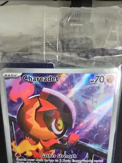 Pokemon Card Charcadet Pokemon Center Sealed Promo MEP 022 - Phantasmal Flames - Image 4