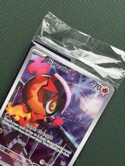 Pokemon Card Charcadet Pokemon Center Sealed Promo MEP 022 - Phantasmal Flames - Image 3