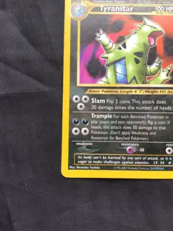 Pokemon Cards: Neo Discovery Rare: Tyranitar 31/75 - Image 5