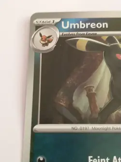 Pokemon Prismatic Evolutions Umbreon Poke Ball Pattern 059/131 English Card LP - Image 3