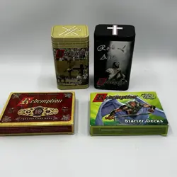 Redemption Trading Card Game Lot - Tins, Starter Decks, Collector’s Edition - Image 1