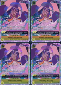 Jewelry Bonney OP13-108SR x 4 Playset One Piece TCG Carrying On His Will English - Image 1